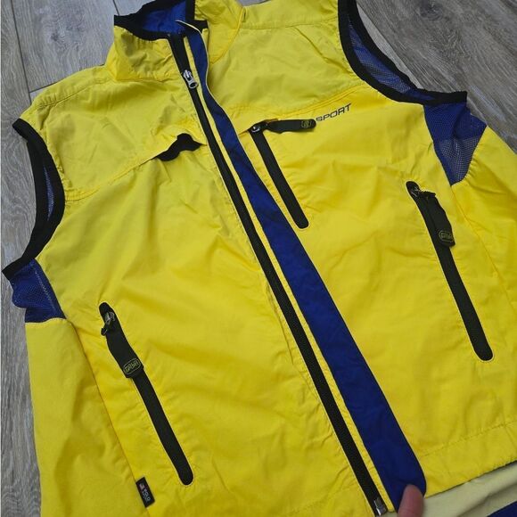Polo Sport Ralph Lauren Nylon Wind Vest Shell 5 Pockets Outdoor Mens Size Medium - Picture 9 of 13
